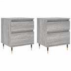 Bedside Cabinets 2 pcs Grey Sonoma 40x35x50 cm Engineered Wood