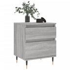Bedside Cabinets 2 pcs Grey Sonoma 40x35x50 cm Engineered Wood