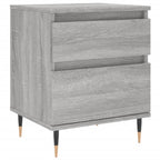 Bedside Cabinets 2 pcs Grey Sonoma 40x35x50 cm Engineered Wood