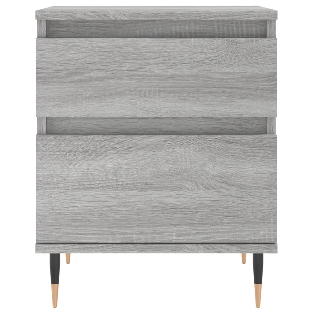 Bedside Cabinets 2 pcs Grey Sonoma 40x35x50 cm Engineered Wood