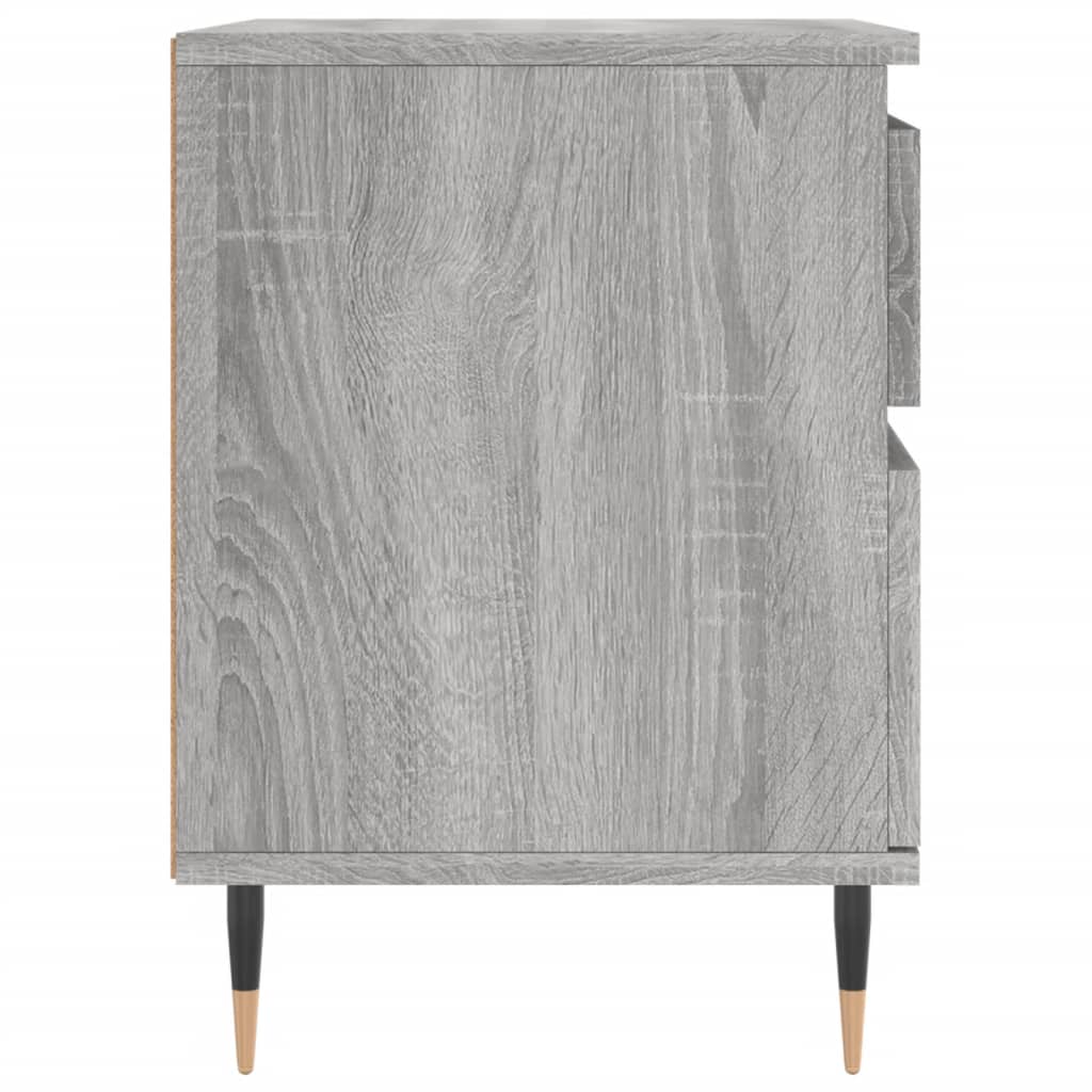 Bedside Cabinets 2 pcs Grey Sonoma 40x35x50 cm Engineered Wood