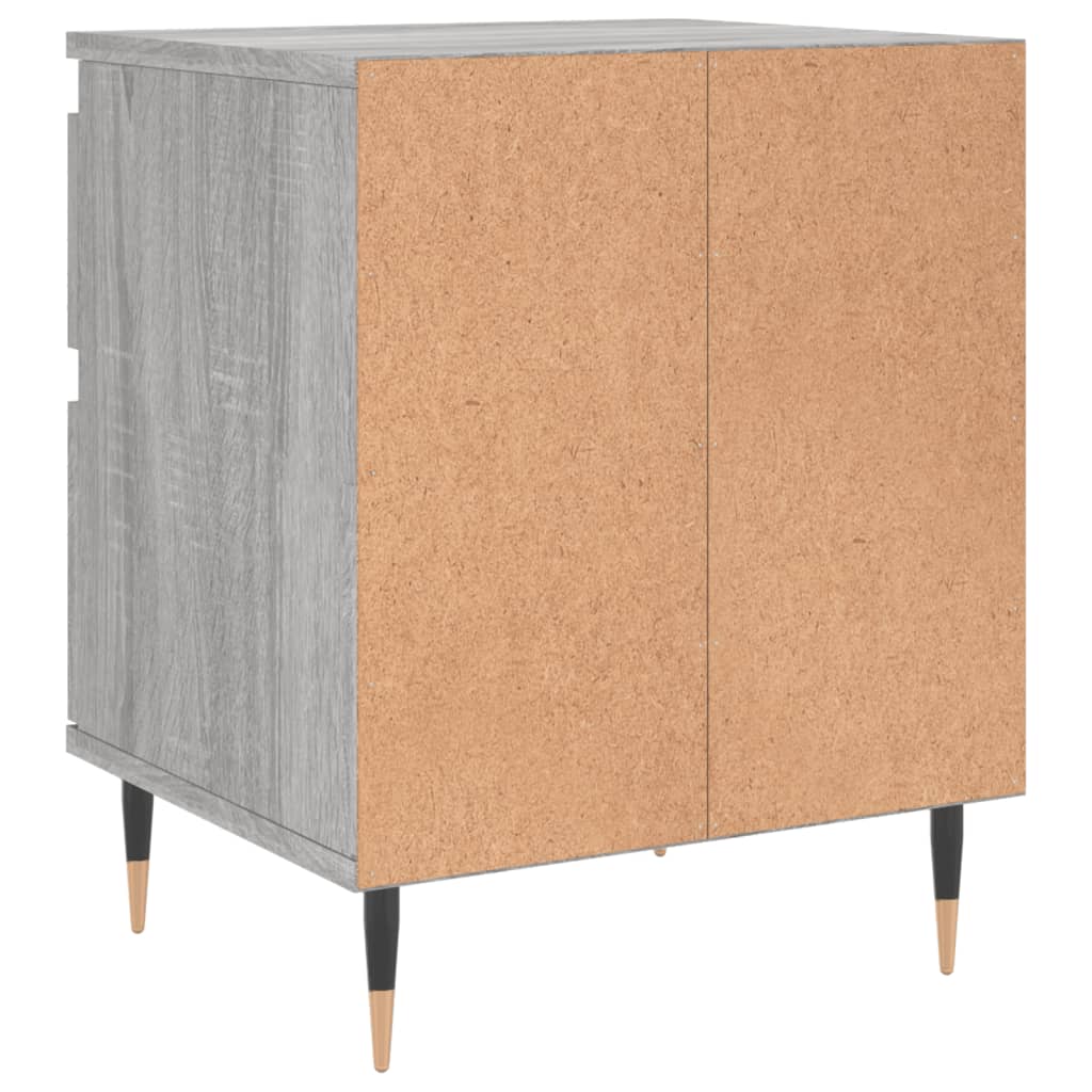 Bedside Cabinets 2 pcs Grey Sonoma 40x35x50 cm Engineered Wood