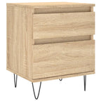 Bedside Cabinet Sonoma Oak 40x35x50 cm Engineered Wood