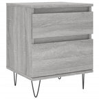 Bedside Cabinet Grey Sonoma 40x35x50 cm Engineered Wood