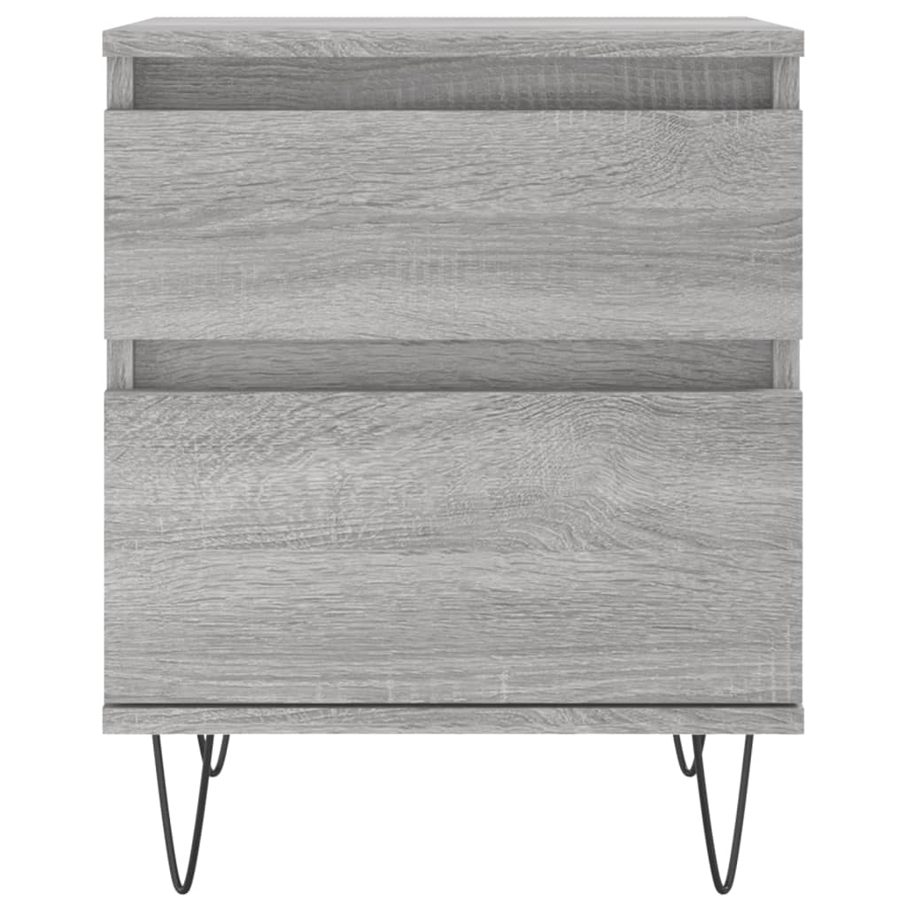 Bedside Cabinet Grey Sonoma 40x35x50 cm Engineered Wood