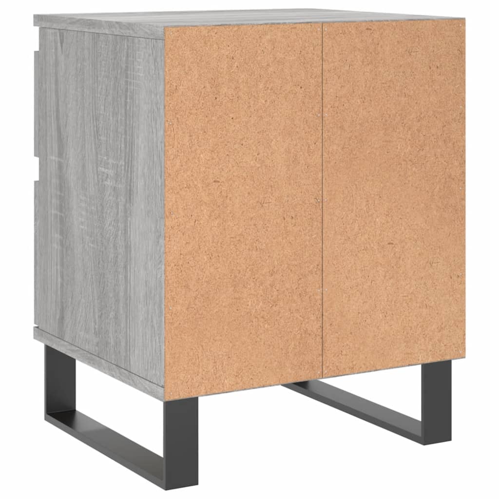 Bedside Cabinets 2 pcs Grey Sonoma 40x35x50 cm Engineered Wood