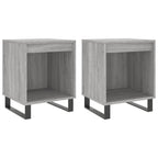 Bedside Cabinets 2 pcs Grey Sonoma 40x35x50 cm Engineered Wood