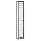 Wine Rack for 57 Bottles Black 34x18x200 cm Wrought Iron