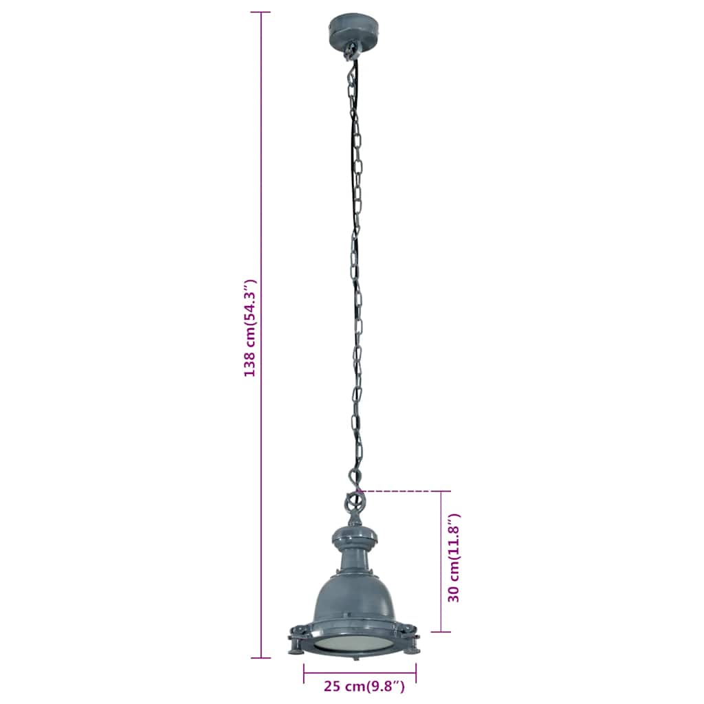 Pendant Lighting 25x25x138 cm Aluminium