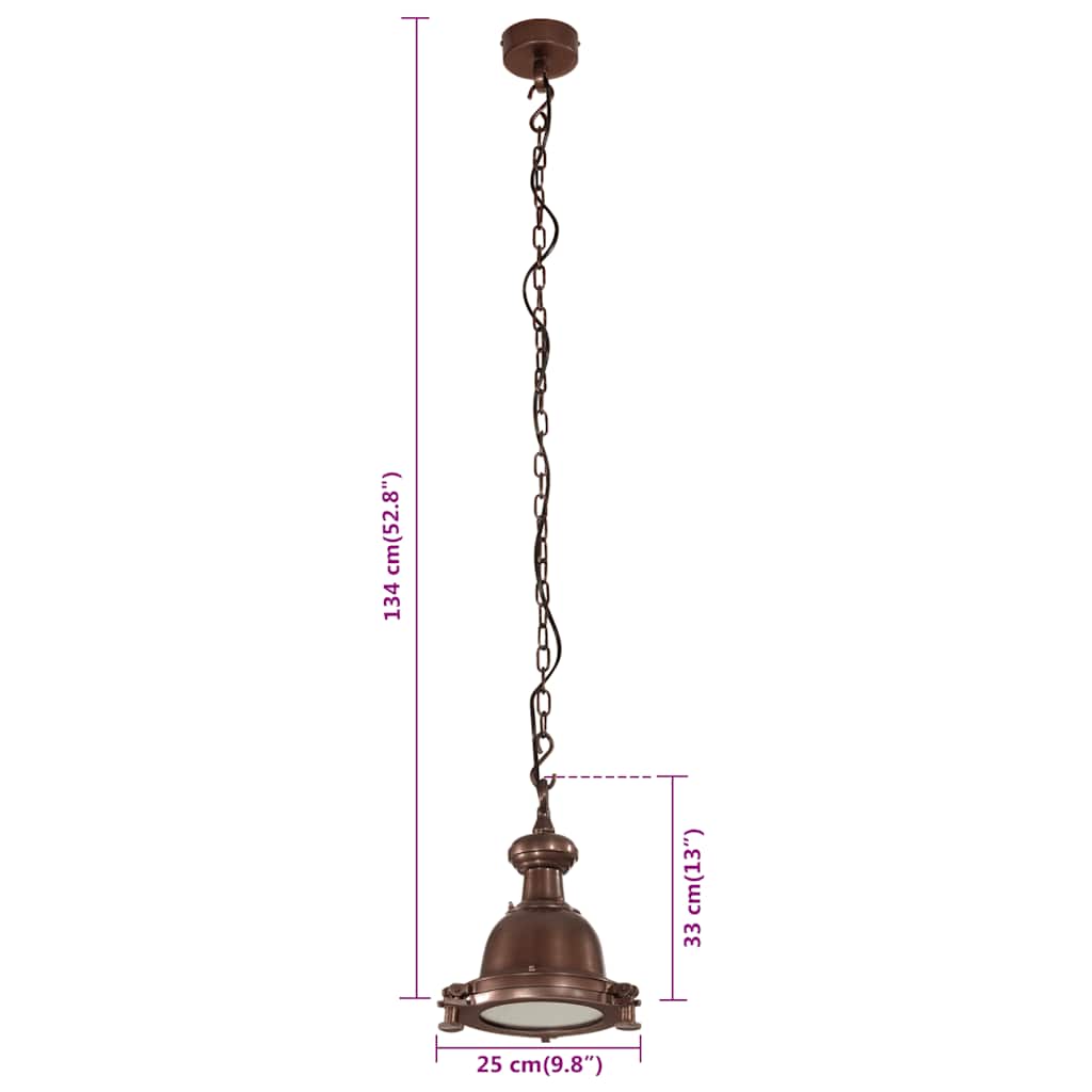 Pendant Lighting 25x25x134 cm Aluminium