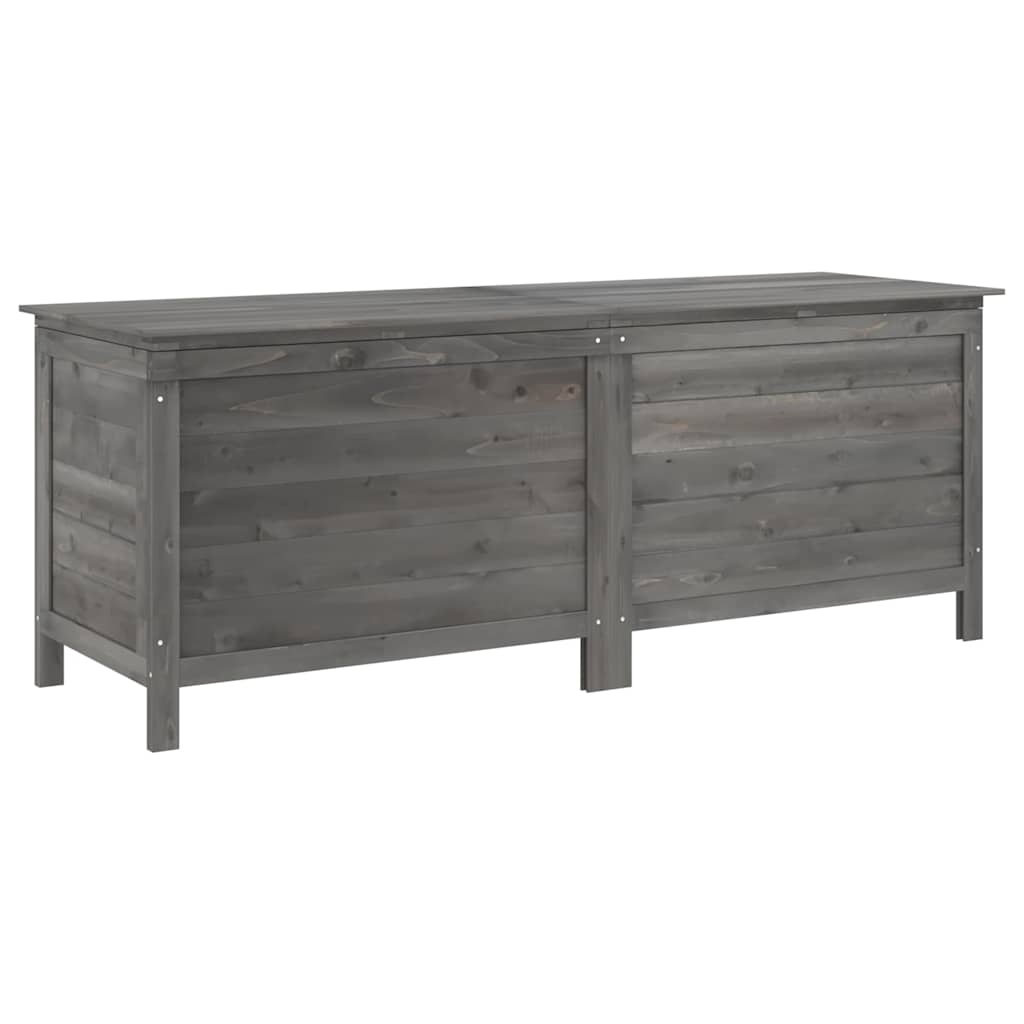 Garden Storage Box Anthracite 150x50x56.5 cm Solid Wood Fir