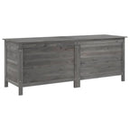 Garden Storage Box Anthracite 150x50x56.5 cm Solid Wood Fir