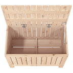 Garden Storage Box 76x42.5x54 cm Solid Wood Pine