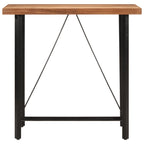 Bar Table 110x55x107 cm Solid Wood Acacia and Iron