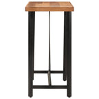 Bar Table 110x55x107 cm Solid Wood Acacia and Iron