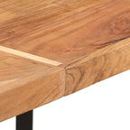Bar Table 150x70x107 cm Solid Wood Acacia and Iron