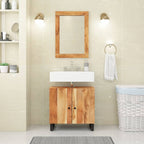 2 Piece Bathroom Furniture Set Solid Wood Acacia