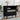 Sideboard SENJA Rattan Look Black 80x40x80 cm Solid Wood Pine