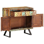 Drawer Cabinet Multicolour 70x35x70 cm Solid Wood Reclaimed