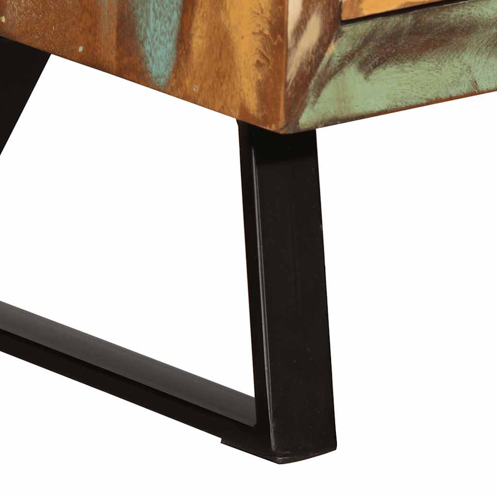 Drawer Cabinet Multicolour 70x35x70 cm Solid Wood Reclaimed