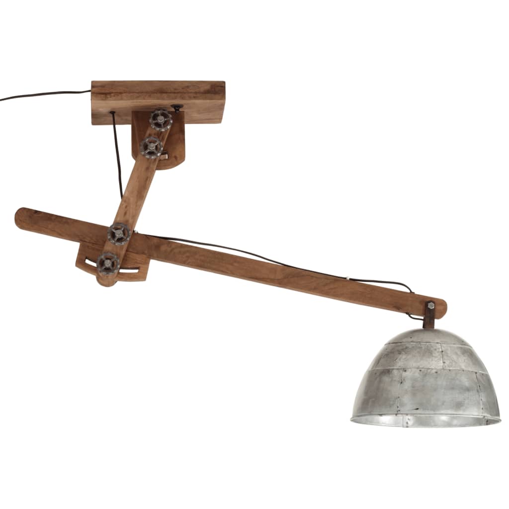 Ceiling Lamp 25 W Vintage Silver 105x30x65-108cm E27