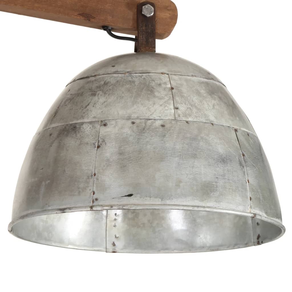 Ceiling Lamp 25 W Vintage Silver 105x30x65-108cm E27