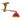 Ceiling Lamp 25 W Distressed Red 105x30x65-108cm E27