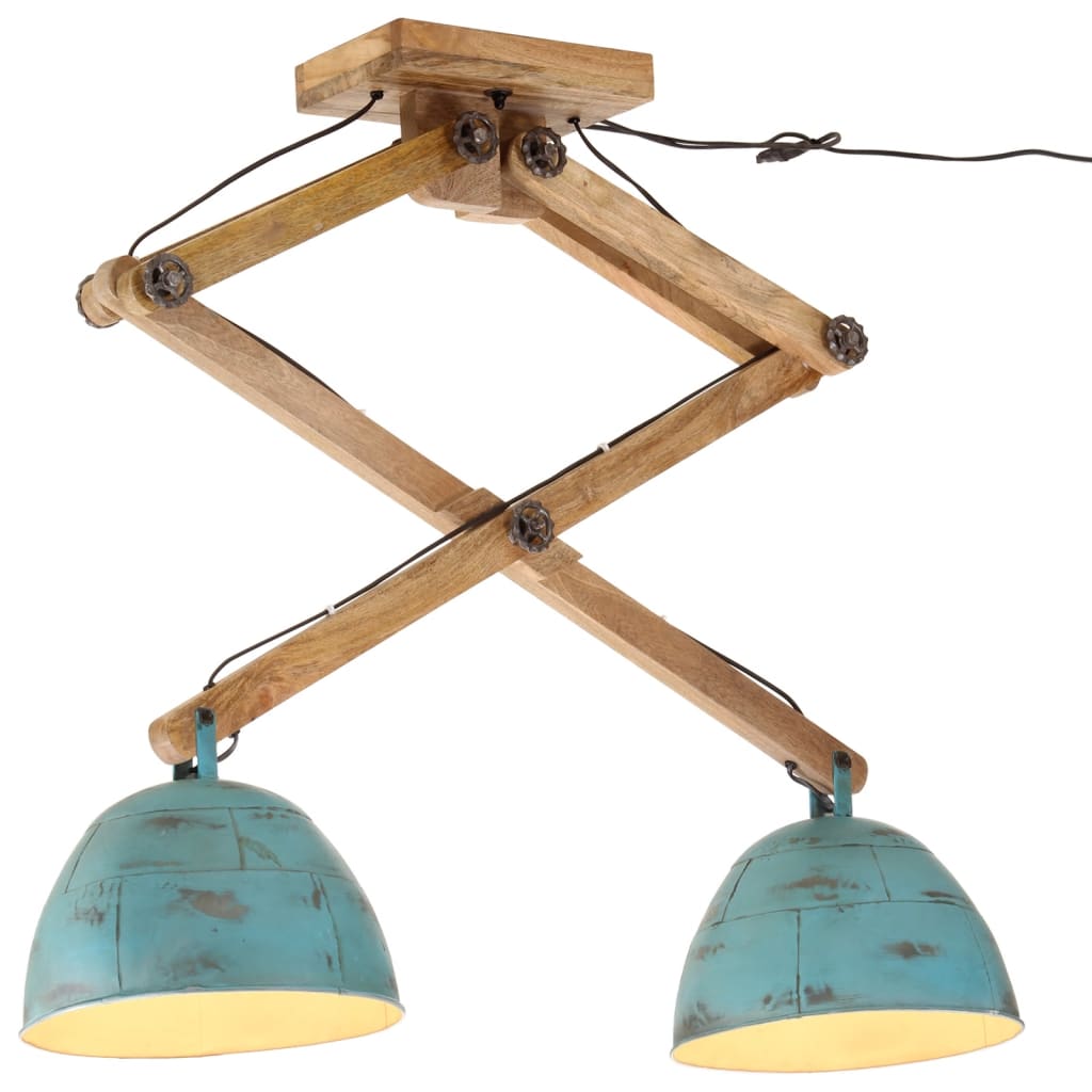Ceiling Lamp 25 W Distressed Blue 29x18x85 cm E27