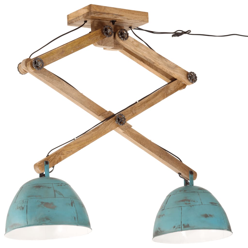 Ceiling Lamp 25 W Distressed Blue 29x18x85 cm E27