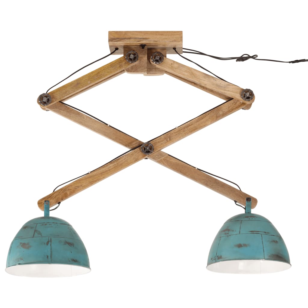 Ceiling Lamp 25 W Distressed Blue 29x18x85 cm E27