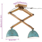 Ceiling Lamp 25 W Distressed Blue 29x18x85 cm E27