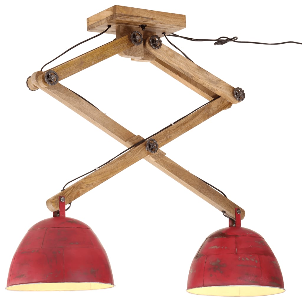 Ceiling Lamp 25 W Distressed Red 29x18x85 cm E27
