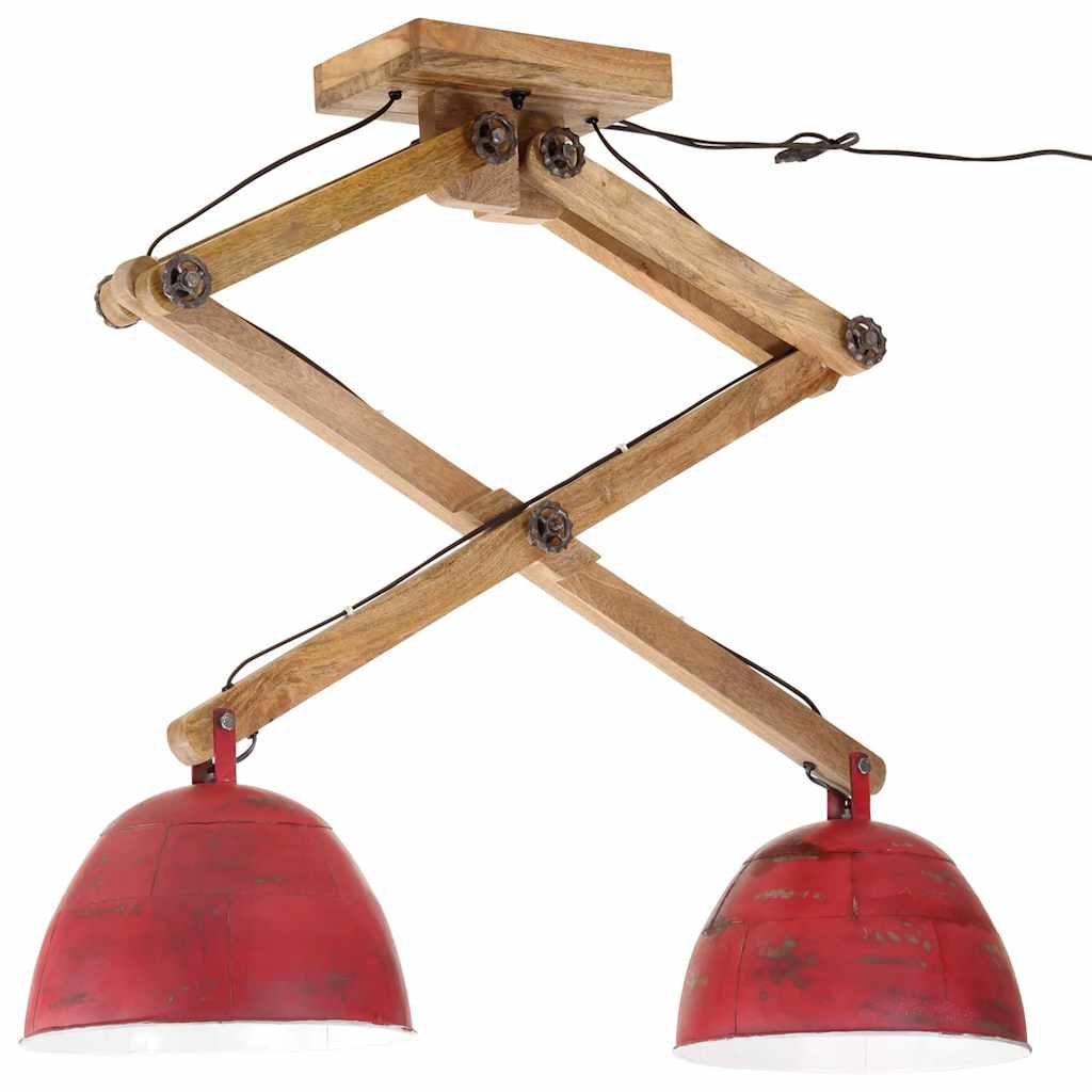 Ceiling Lamp 25 W Distressed Red 29x18x85 cm E27