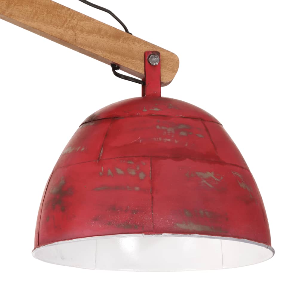 Ceiling Lamp 25 W Distressed Red 29x18x85 cm E27