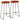 Gavin Bar Stools 2 pcs 44x37.5x78 cm
