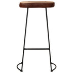 Bar Stools 2 pcs Dark Brown 44x37.5x78 cm