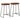 Bar Stools 2 pcs Dark Brown 41x29x62 cm