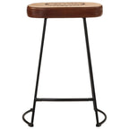 Bar Stools 2 pcs Dark Brown 41x29x62 cm
