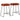Bar Stools 2 pcs Dark Brown 40x29.5x53 cm