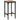 Bar Table 60x55x107 cm Solid Rough Wood Mango