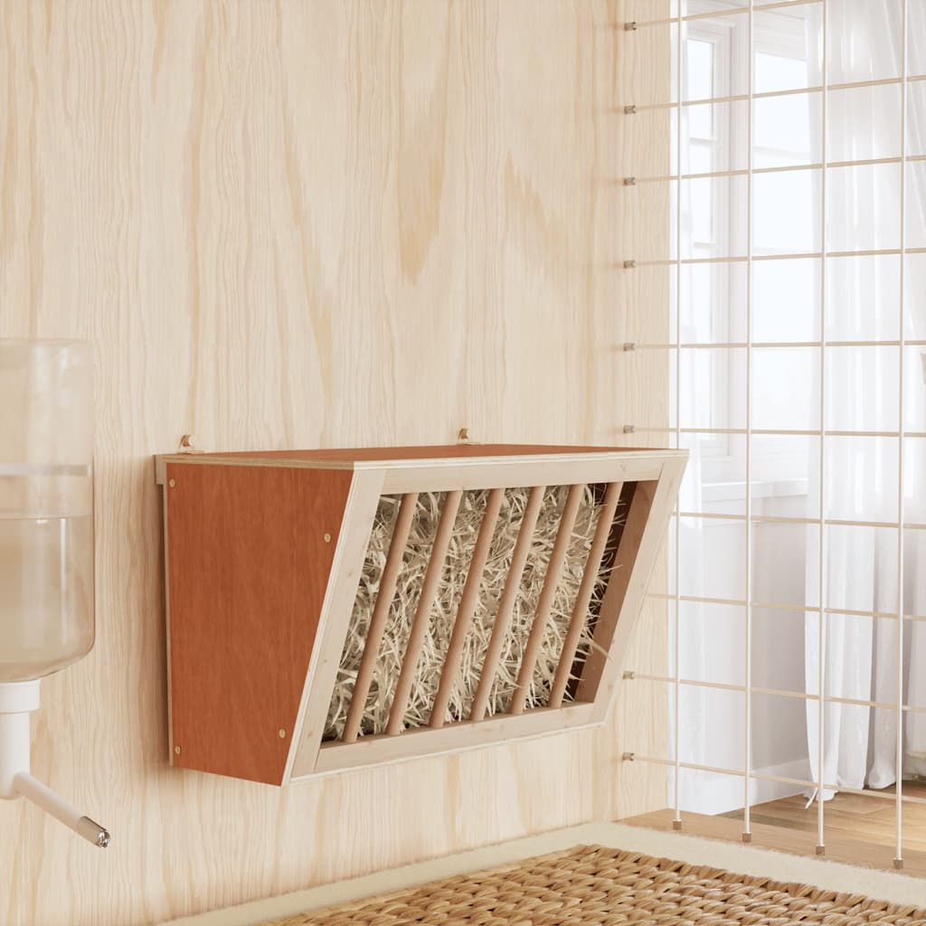 Rabbit Hay Feeder Solid Wood Fir