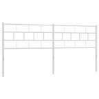 Metal Headboard White 180 cm