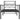 Metal Bed Frame Without Mattress With Footboard 80X200Cm