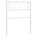 Metal Headboard White 100 cm