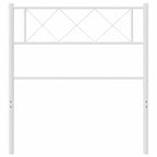 Metal Headboard White 100 cm