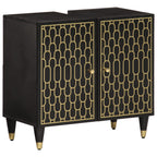 2 Piece Bathroom Furniture Set Solid Wood Mango