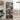 Wine Rack for 77 Bottles Grey Solid Wood Pine