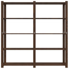 5-Tier Storage Rack Brown 170x38x170 cm Solid Wood Pine