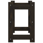 Wine Rack for 12 Bottles Black Solid Wood Pine