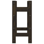 Wine Rack for 16 Bottles Black Solid Wood Pine